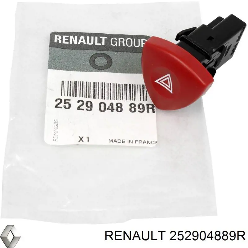 252904889R Renault (RVI) boton de alarma