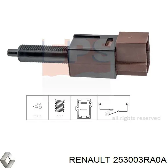 253003RA0A Renault (RVI) interruptor luz de freno