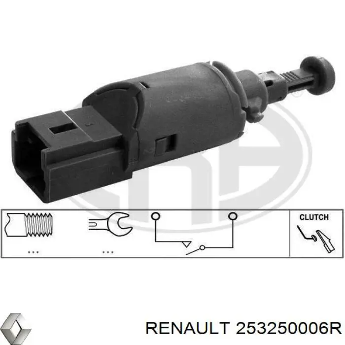 253250006R Renault (RVI) interruptor de embrague