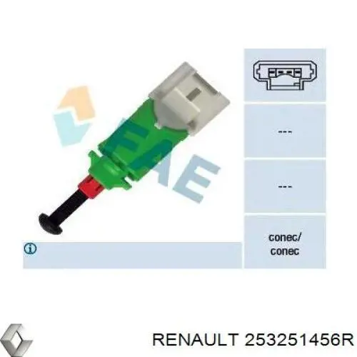 Interruptor de embrague Renault (RVI) 253251456R precio, desde 15,55 EUR