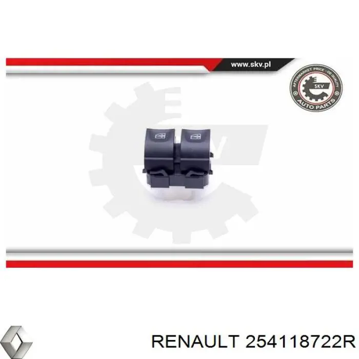 Unidad de control de elevalunas delantera izquierda Renault (RVI) 254118722R precio, desde 21,45 EUR