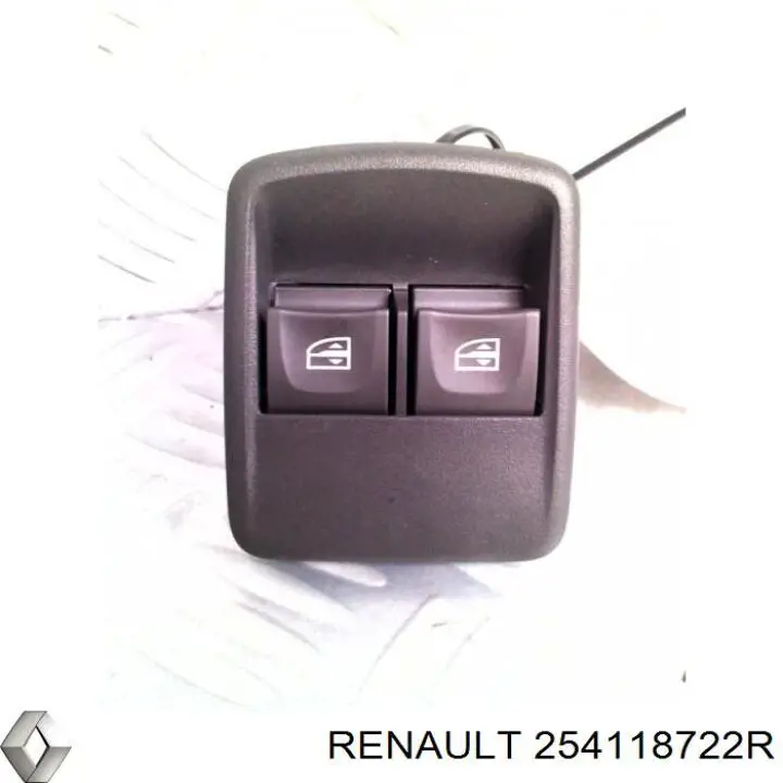 Interruptor de elevalunas delantera izquierda 254118722R Renault (RVI)