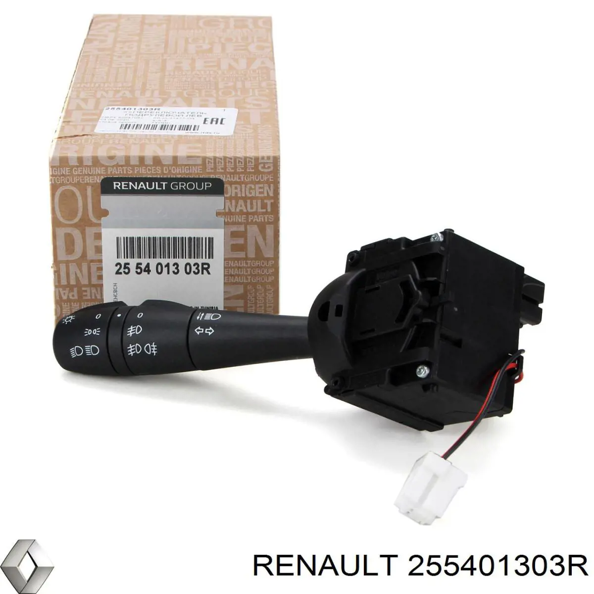 Comprar 255401303R Renault (RVI) Conmutador izquierdo de la columna de dirección