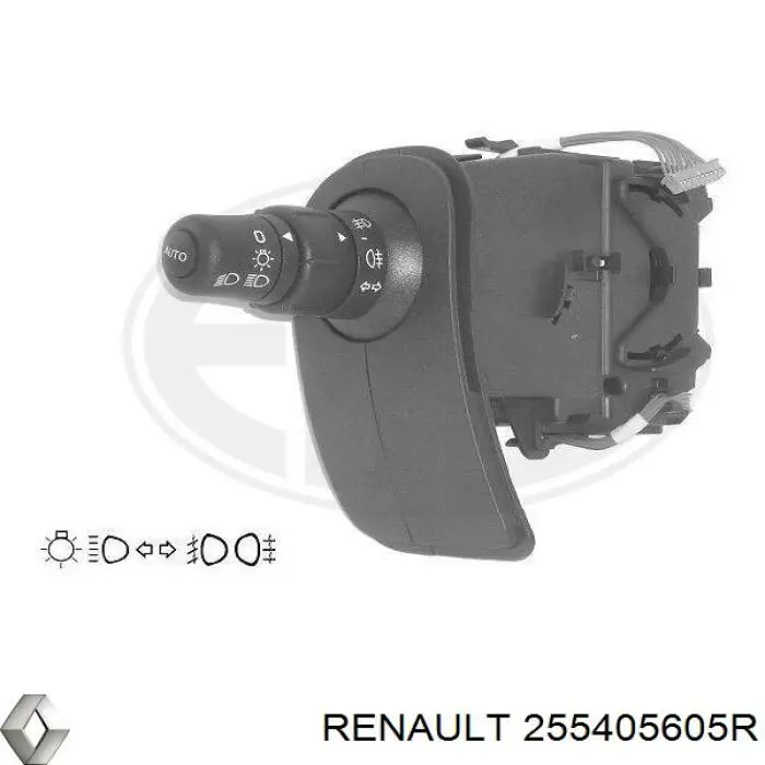 255405605R Renault (RVI) Conmutador izquierdo de la columna de dirección