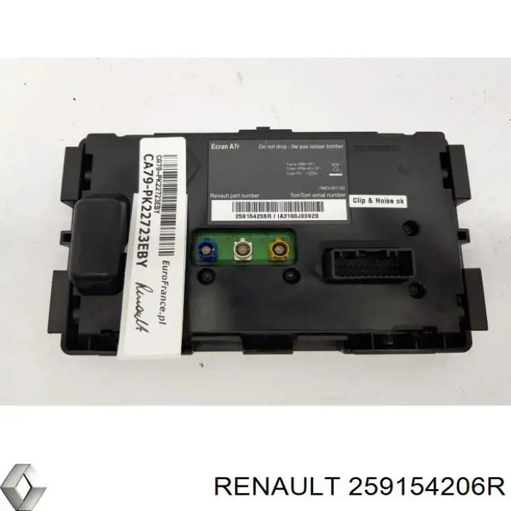 259154206R Renault (RVI) pantalla multifuncion