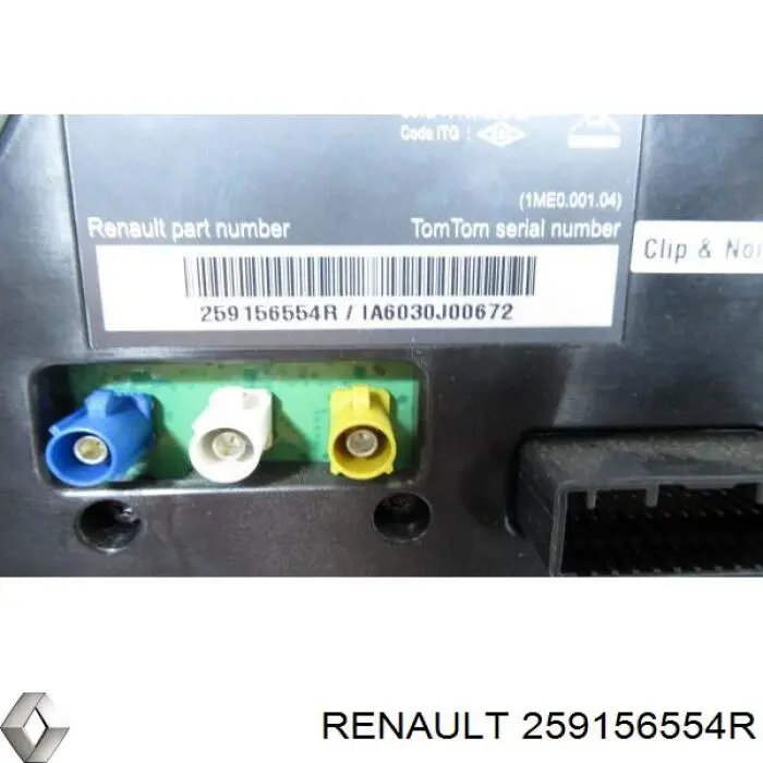 259156554R Renault (RVI) pantalla multifuncion