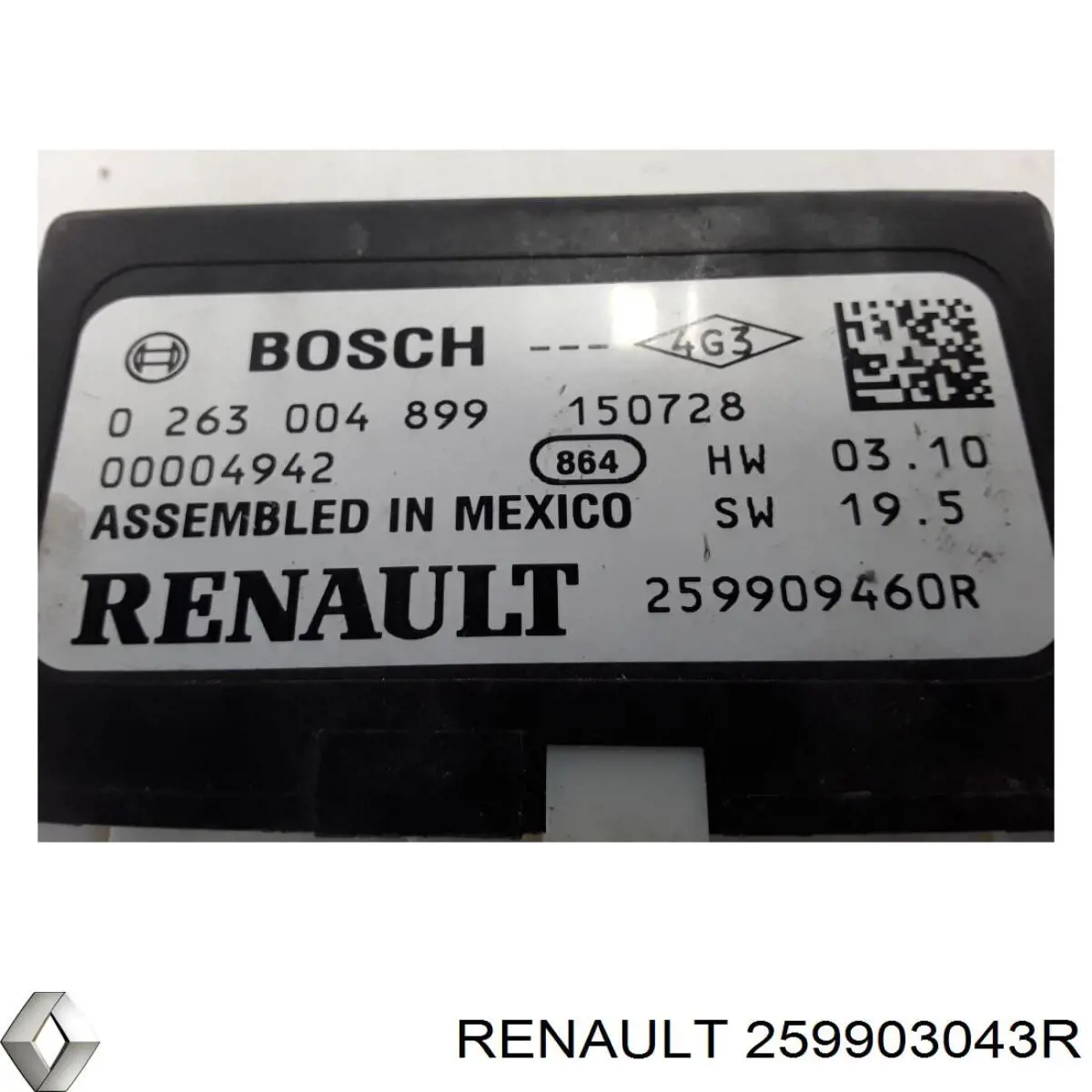 Comprar 259903043R Renault (RVI) Módulo de control del asistente de aparcamiento