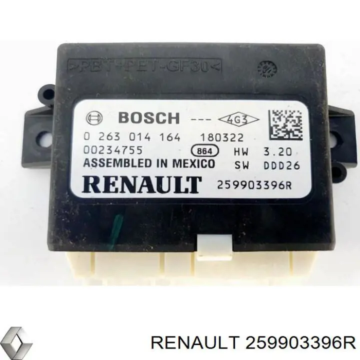 259903396R Renault (RVI) unidad de control, auxiliar de aparcamiento