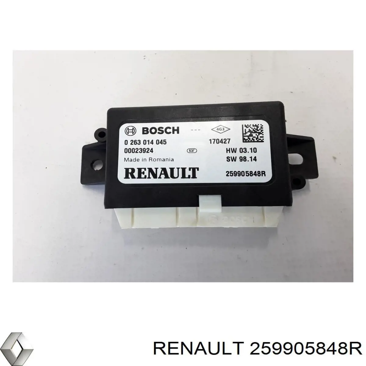 Módulo de control del asistente de aparcamiento Renault (RVI) 259905848R precio, desde 53,72 EUR