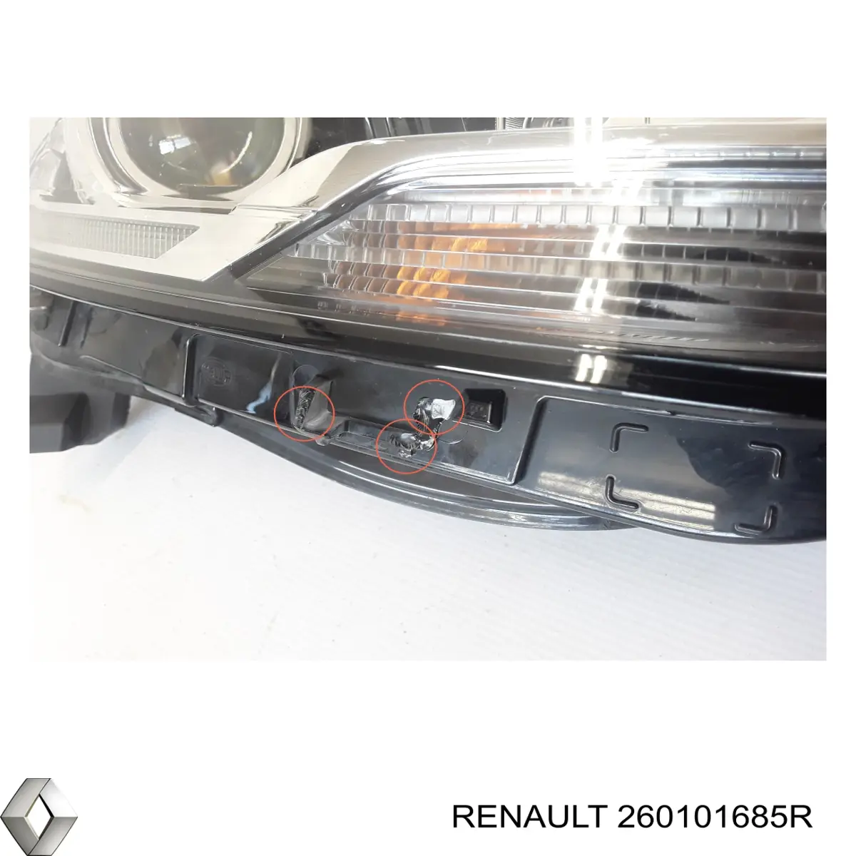 Faro derecho 260101685R Renault (RVI)