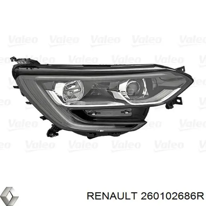 260102686R Renault (RVI) faro derecho