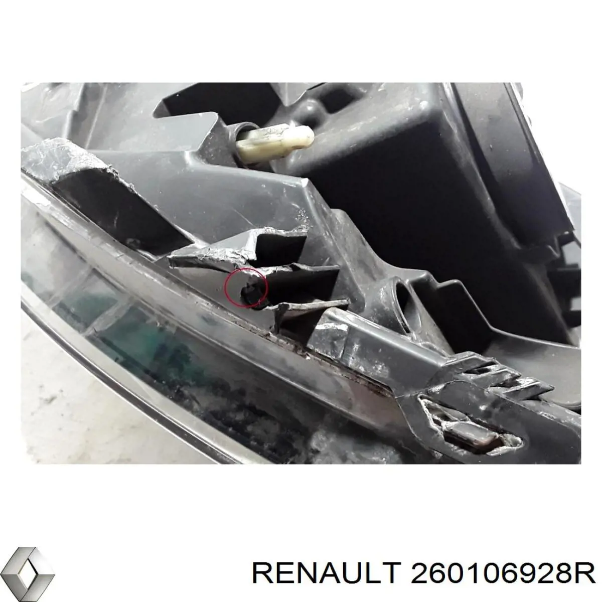 260106928R Renault (RVI) Luz derecha