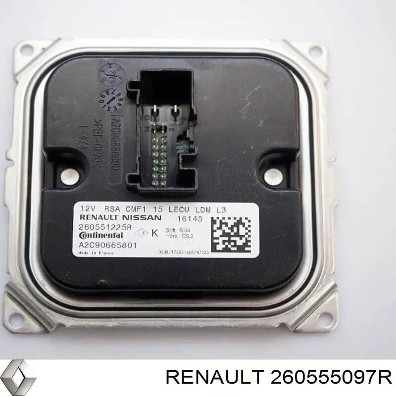 Módulo de control de luces de faros (ECU) Renault (RVI) 260555097R precio, desde 66,79 EUR