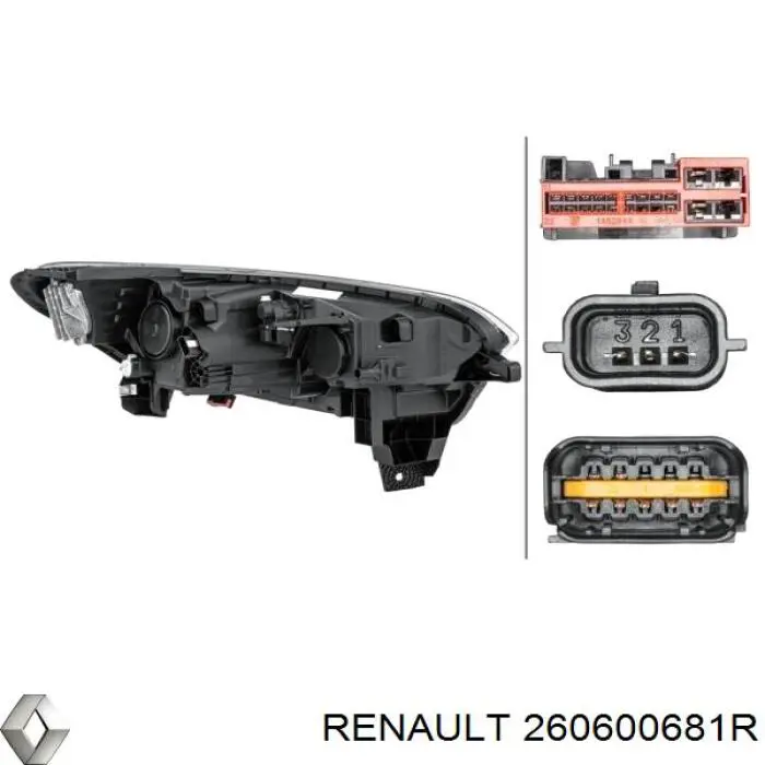 Faro derecho Renault (RVI) 260600681R precio, desde 595,55 EUR