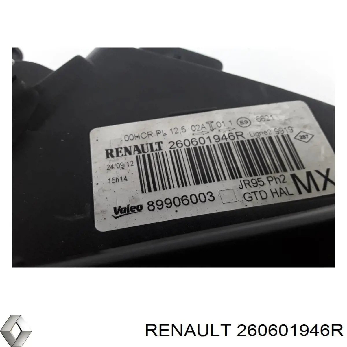 260601946R Renault (RVI) faro izquierdo