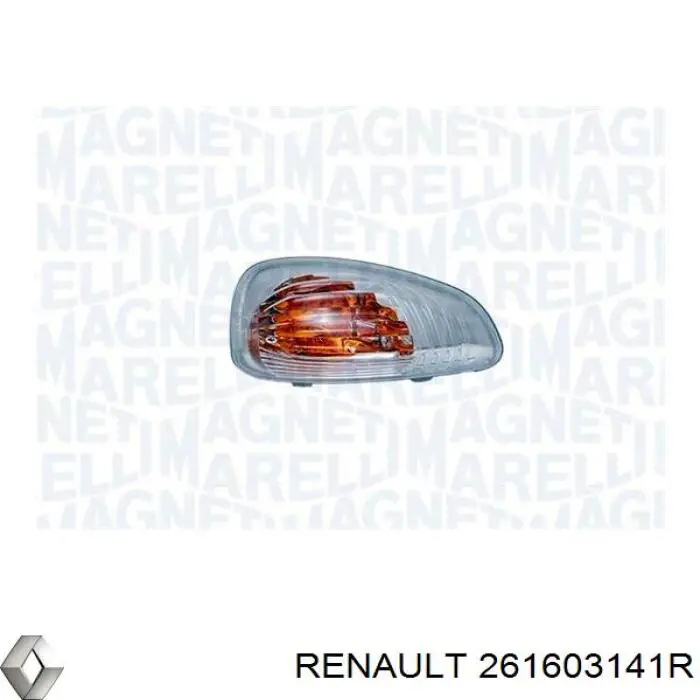 261603141R Renault (RVI) luz intermitente de retrovisor exterior derecho