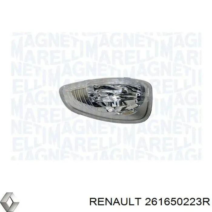 261650223R Renault (RVI) luz intermitente de retrovisor exterior izquierdo