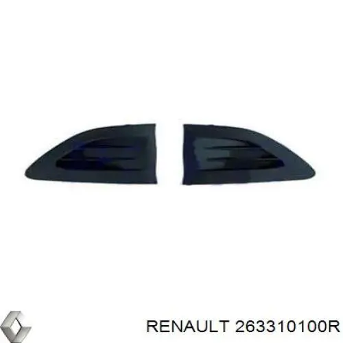 263310100R Renault (RVI) rejilla de antinieblas, parachoques delantero