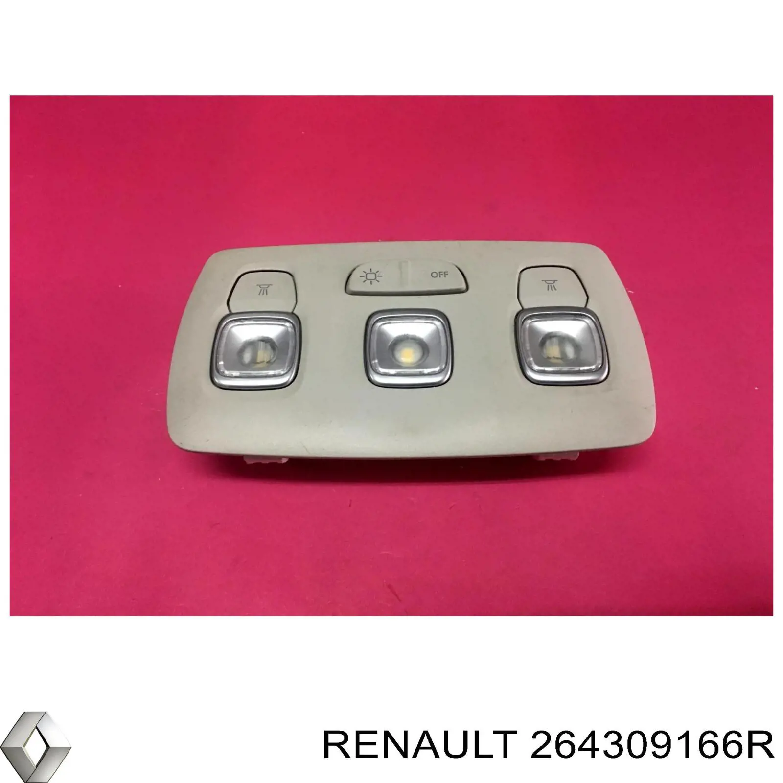 Iluminación interior (cabina) luz trasera Renault (RVI) 264309166R precio, desde 59,53 EUR