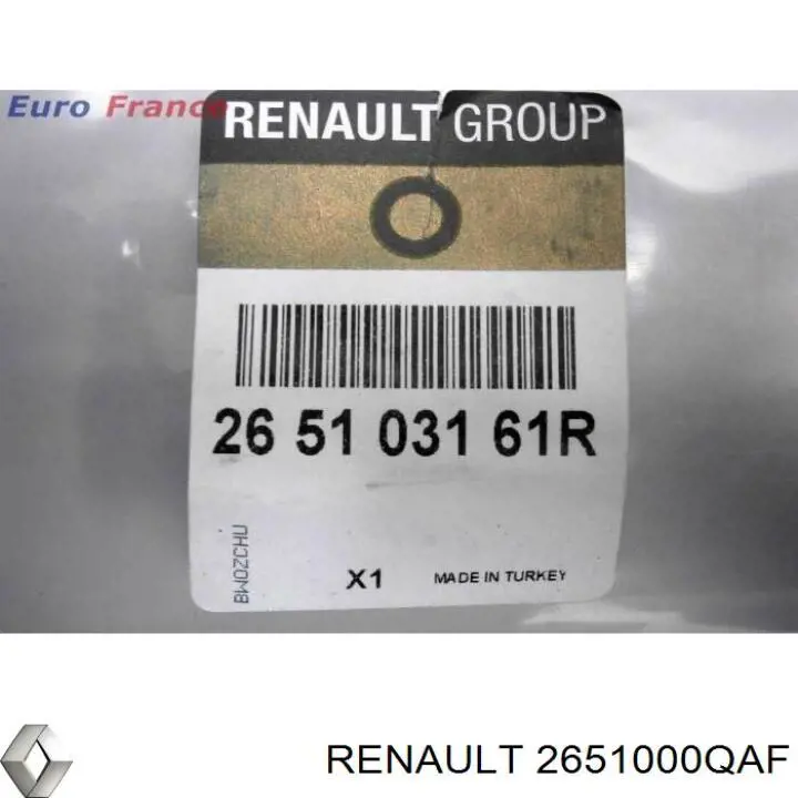 Lampara de matricula Nissan/Infiniti 2651000QAF precio, desde 52,18 EUR