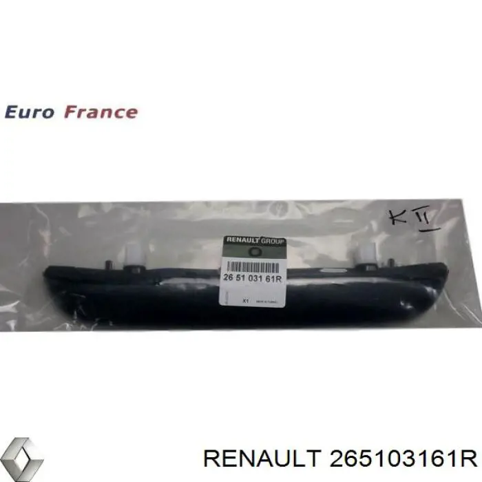 Carcasa de luz de matrícula Renault (RVI) 265103161R