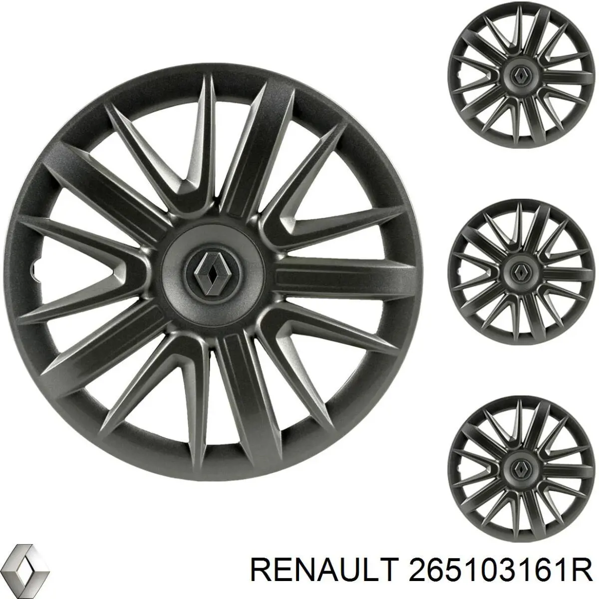 Carcasa de luz de matrícula 265103161R Renault (RVI)