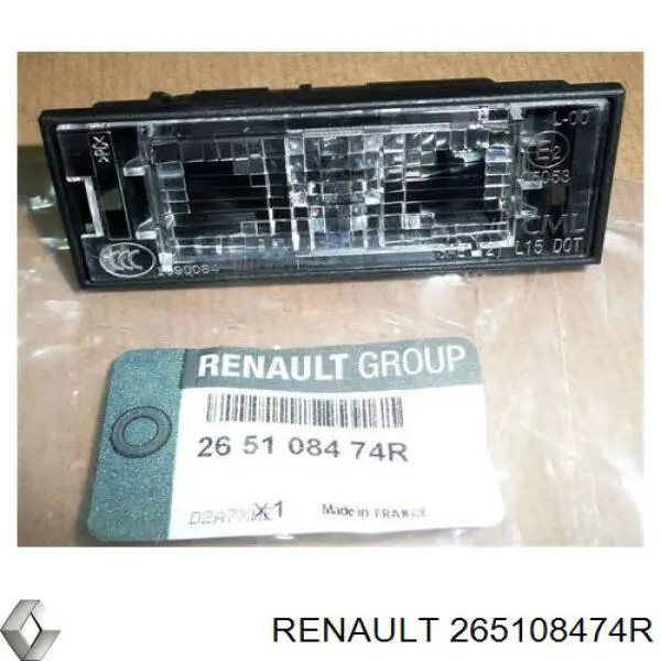 265108474R Renault (RVI) piloto de matrícula