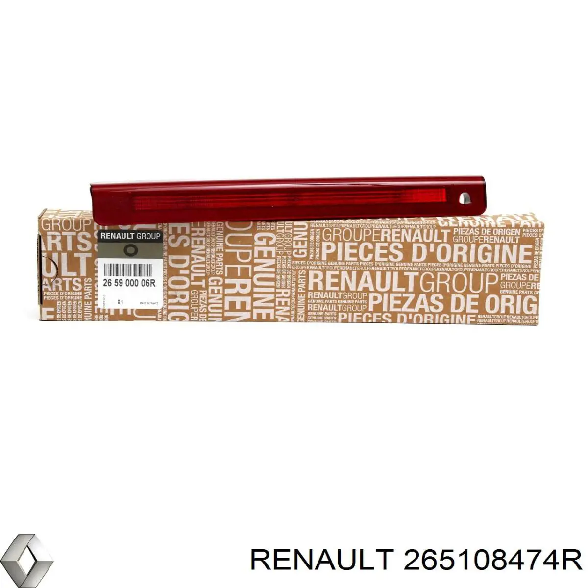 265108474R Renault (RVI) Luz de matricula
