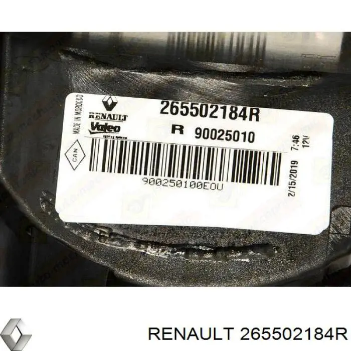265502184R Renault (RVI) Piloto trasero derecho