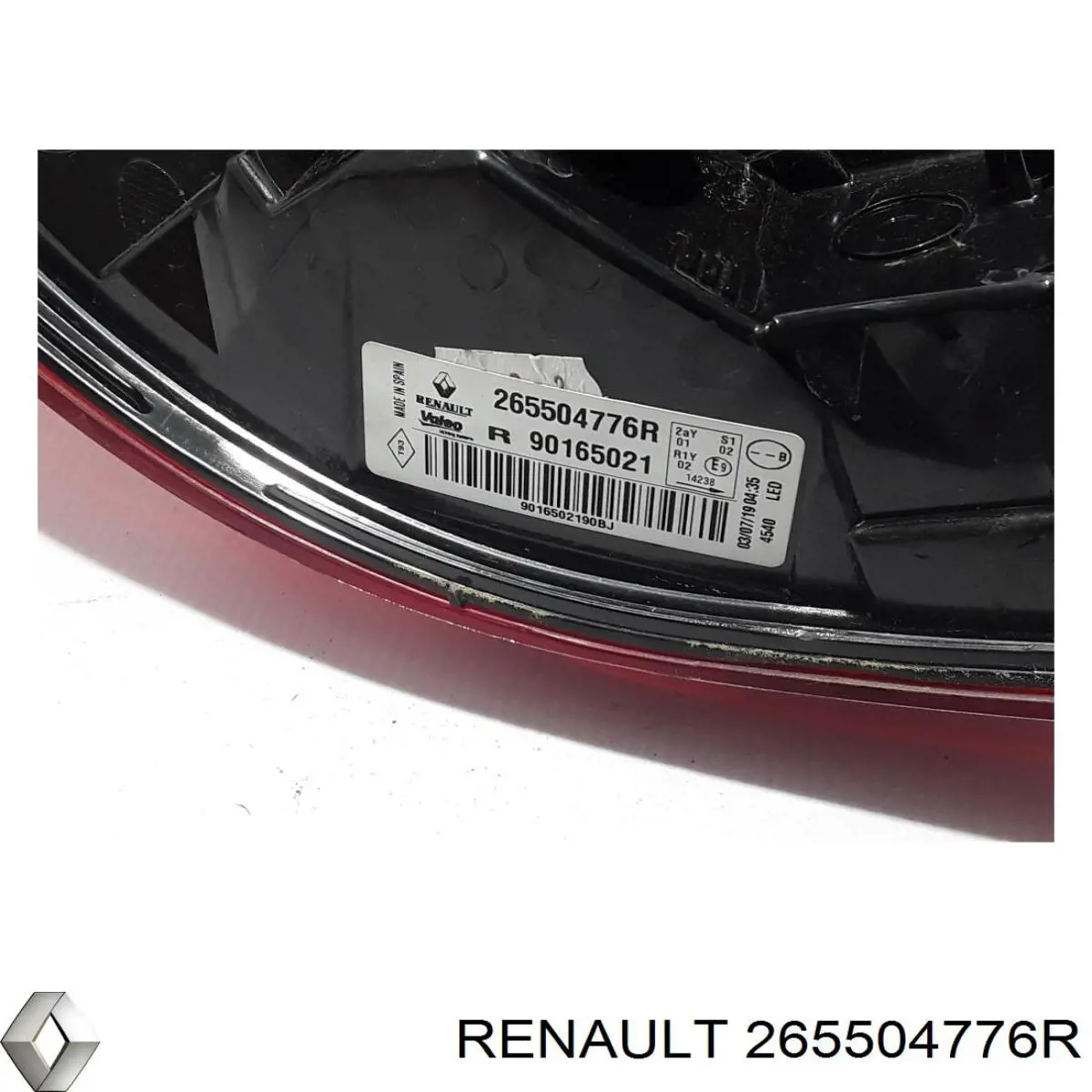 Comprar 265504776R Renault (RVI) Piloto trasero exterior derecho