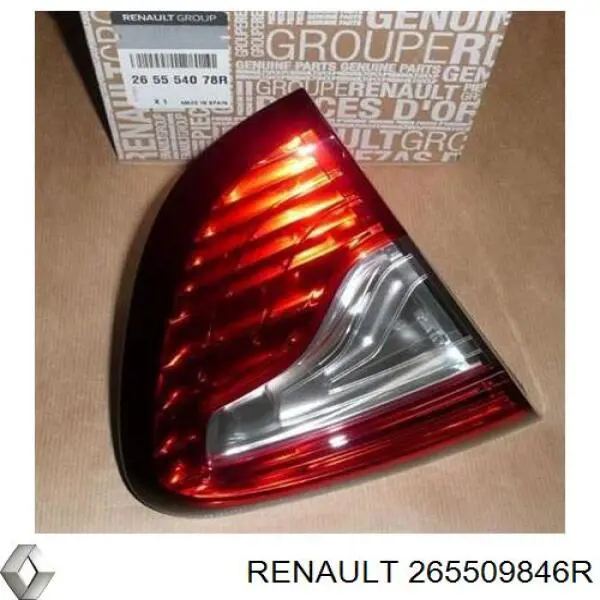 Comprar 265509846R Renault (RVI) Piloto trasero exterior derecho