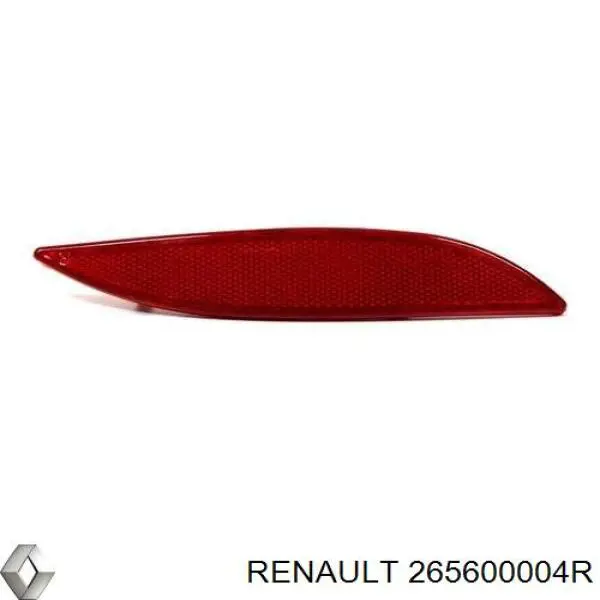 265600004R Renault (RVI) reflector, parachoques trasero, derecho