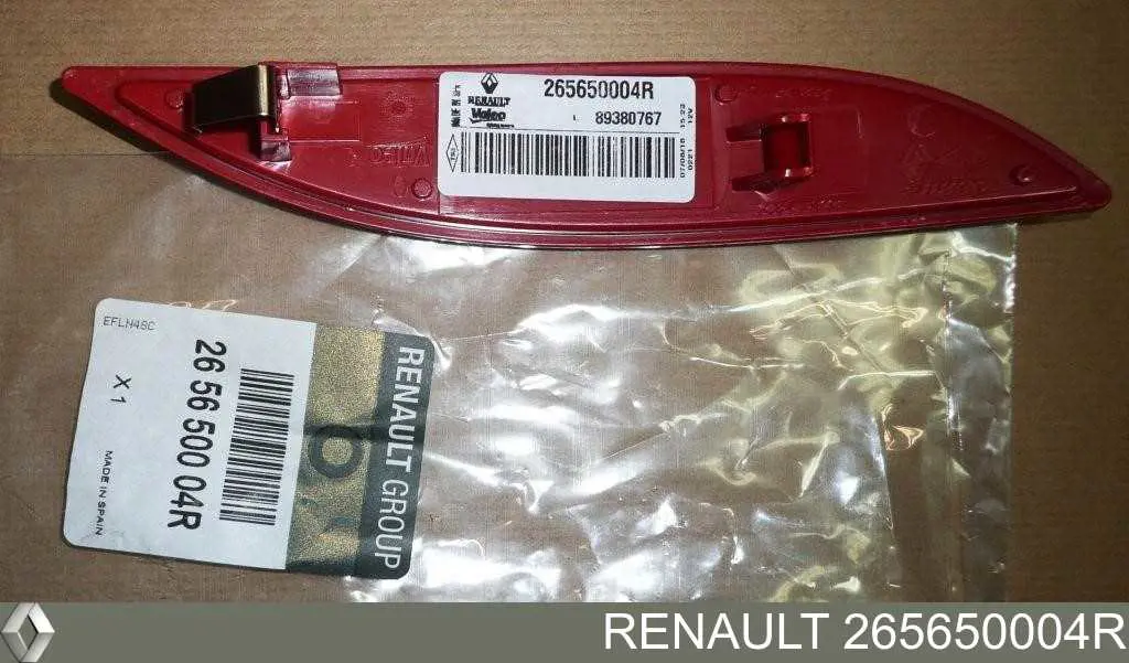 Comprar 265650004R Renault (RVI) Reflector trasero izquierdo del parachoques