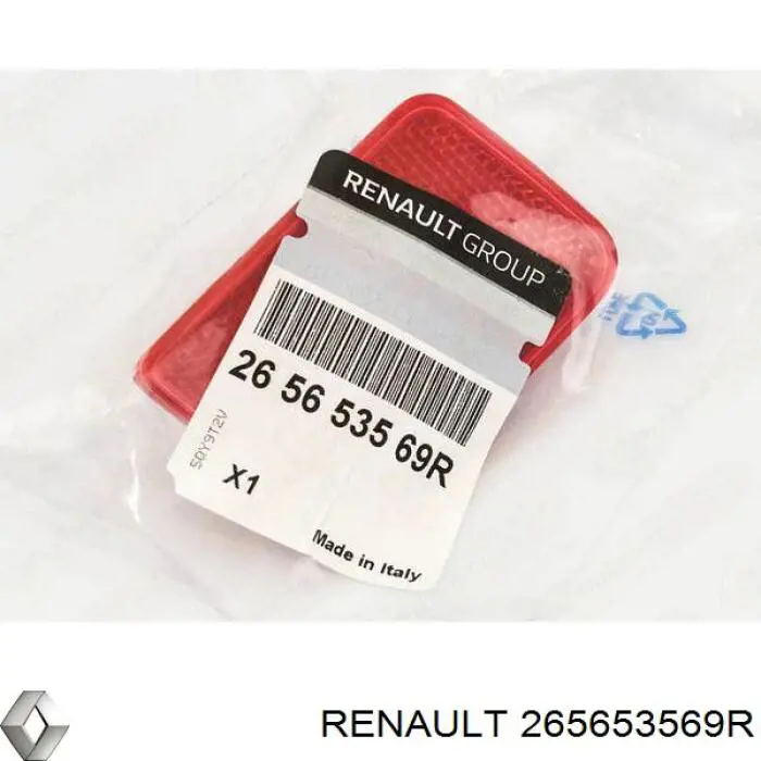 Reflector trasero izquierdo del parachoques Renault (RVI) 265653569R precio, desde 16,94 EUR