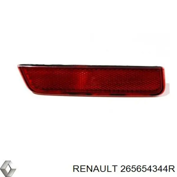 Reflector trasero izquierdo del parachoques Renault (RVI) 265654344R precio, desde 6,48 EUR