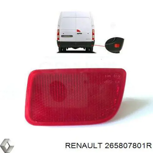 Faro antiniebla trasero derecho para Renault LOGAN 