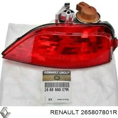Luz antiniebla trasera derecha Renault (RVI) 265807801R precio, desde 44,63 EUR