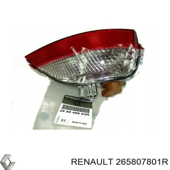 Comprar 265807801R Renault (RVI) Luz antiniebla trasera derecha