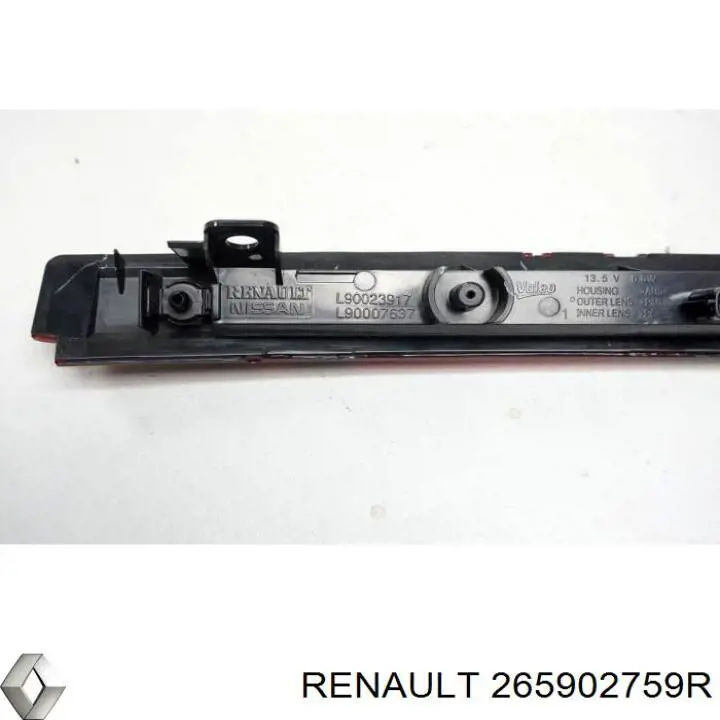 265902759R Renault (RVI) lampara de luz de freno adicional