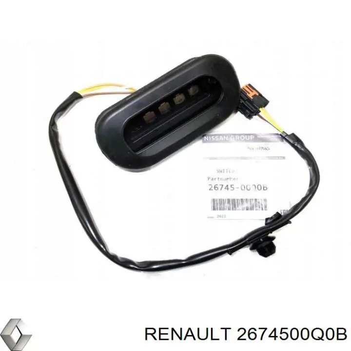 Interruptor de puerta corrediza en la carrocería Renault (RVI) 2674500Q0B precio, desde 33,04 EUR