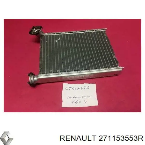 271153553R Renault (RVI) radiador de calefacción