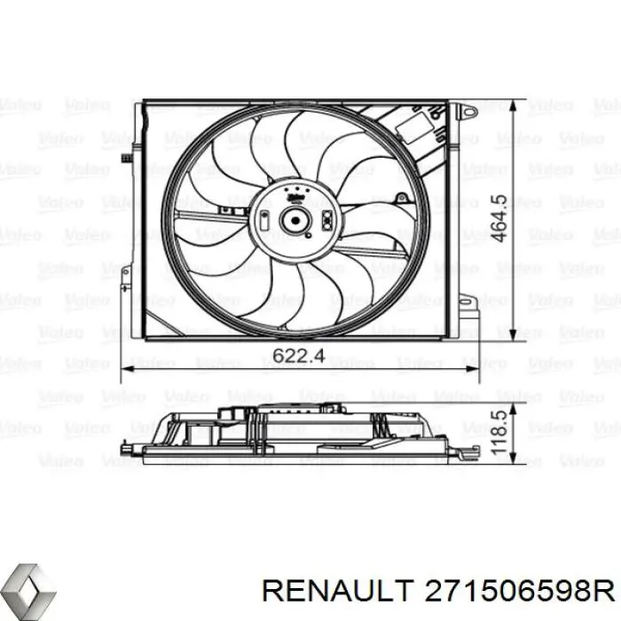 271506598R Renault (RVI) Resistencia de calefacción
