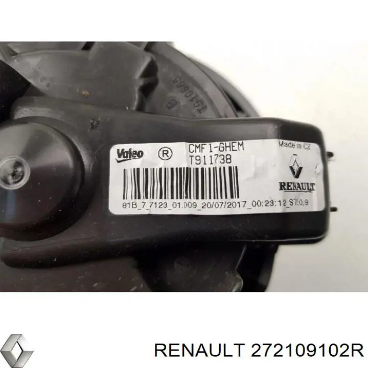Ventilador de calefacción Renault (RVI) 272109102R precio, desde 84,22 EUR