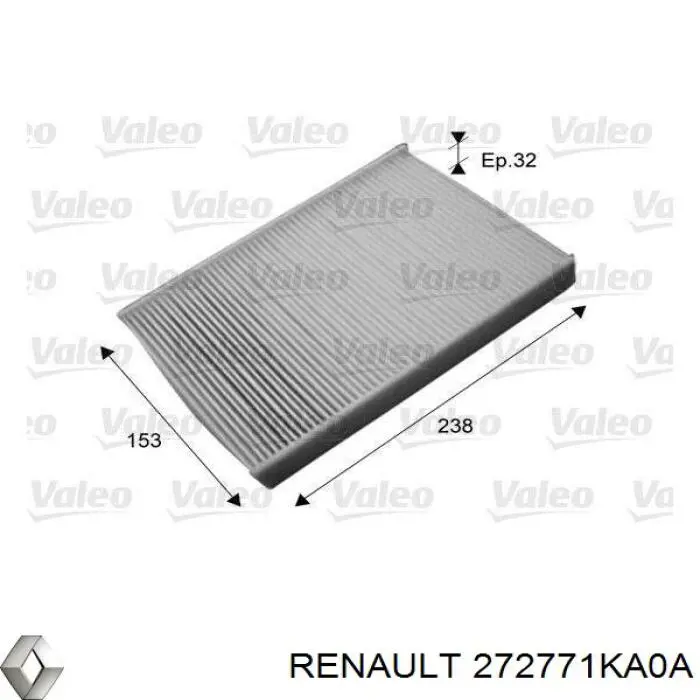 272771KA0A Renault (RVI) filtro habitáculo