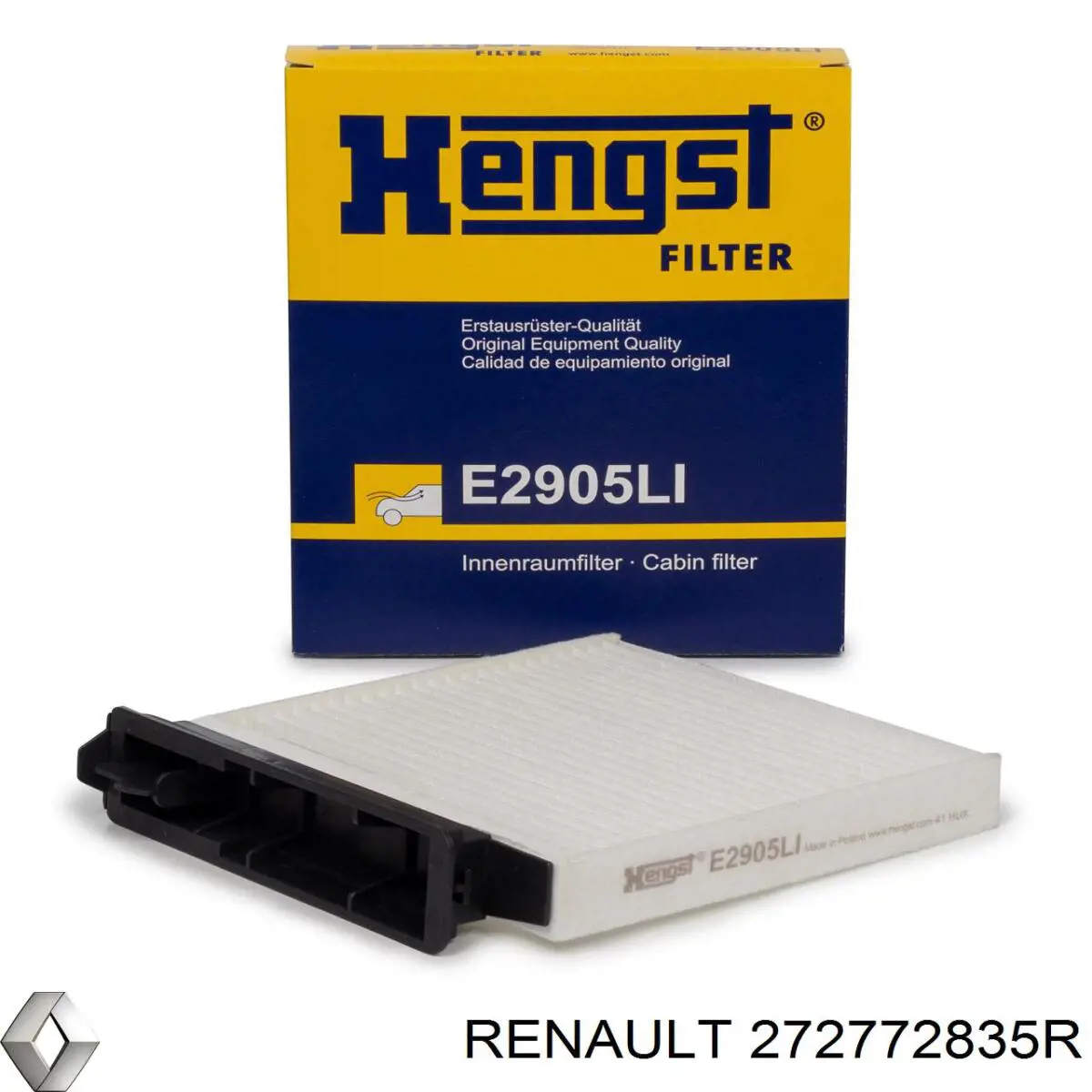Comprar 272772835R Renault (RVI) Filtro de aire del habitáculo