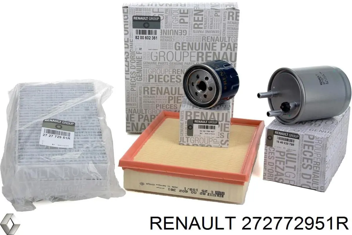 Filtro de habitáculo 272772951R Renault (RVI)