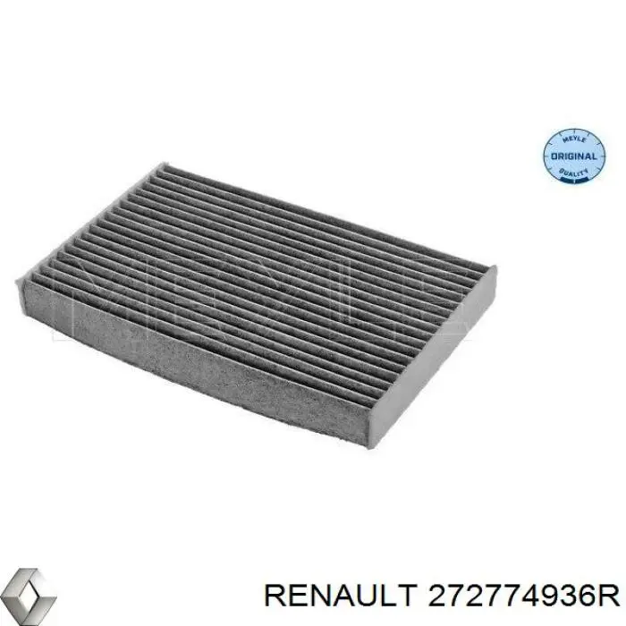 272774936R Renault (RVI) filtro habitáculo