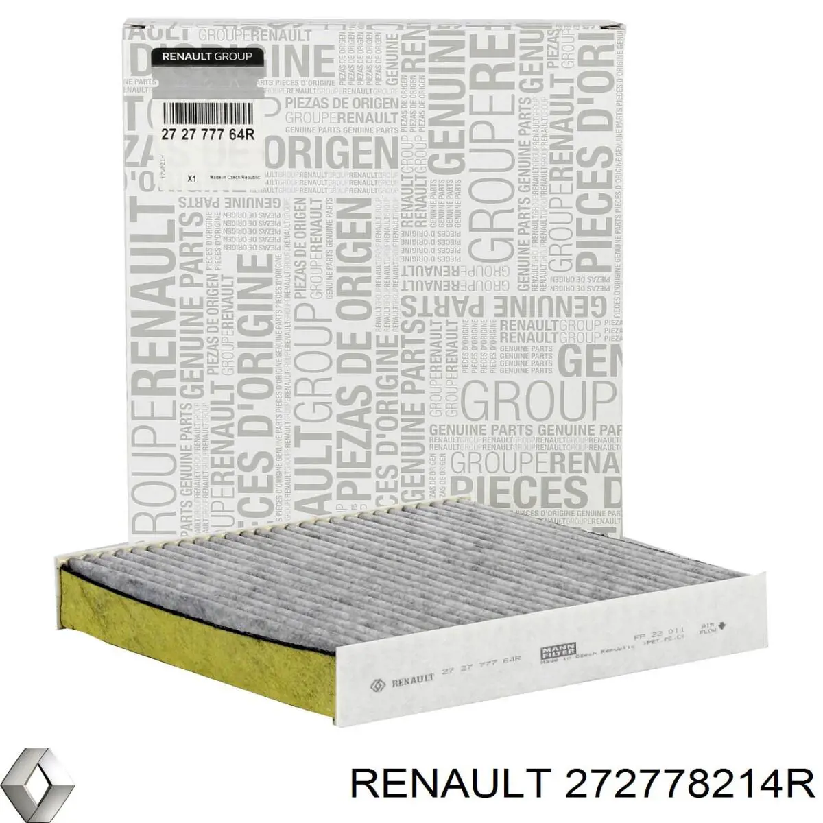 Comprar 272778214R Renault (RVI) Filtro de aire del habitáculo