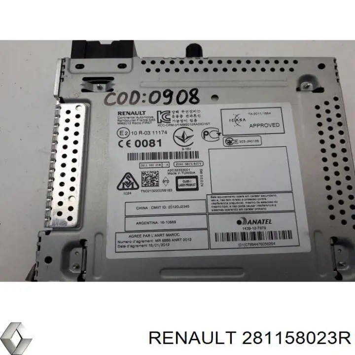 Radio AM/FM Renault (RVI) 281159184R precio, desde 127,78 EUR