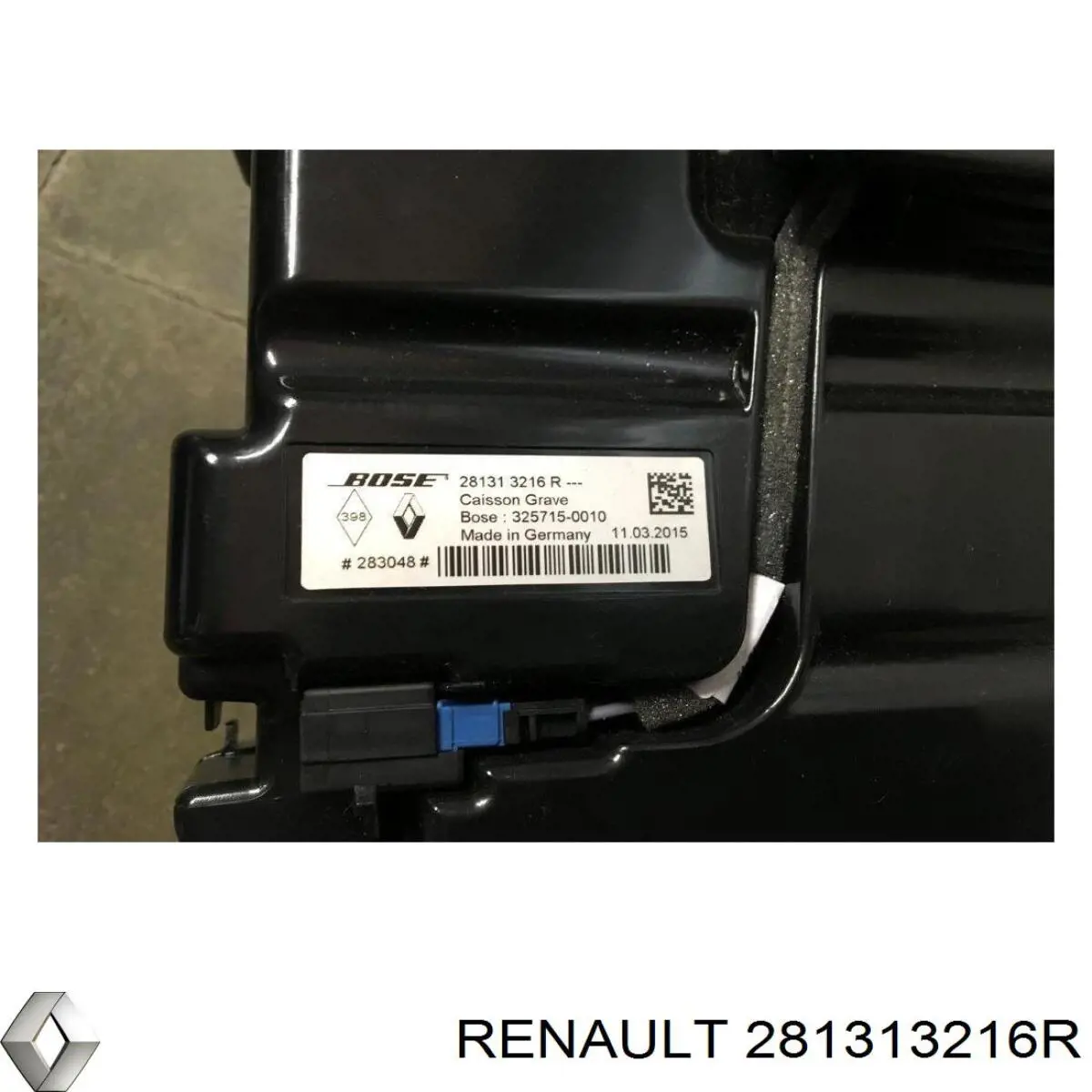 Altavoz de subgraves para Renault Megane (DZ0)
